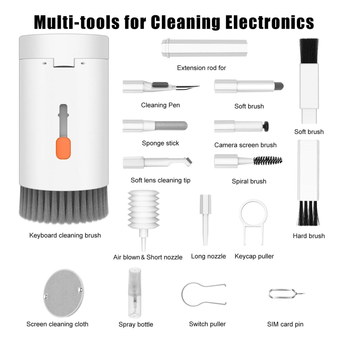 20 in 1 Electronic Cleaning Brush Kit