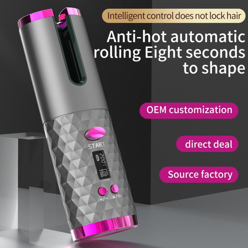Cordless Automatic Hair Curler – USB Charging, Easy to Use & Travel-Friendly